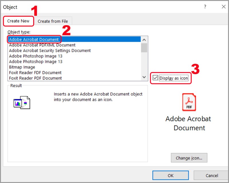 Cách đính kèm, chèn file PDF, Word, PowerPoint vào Excel dễ dàng nhất