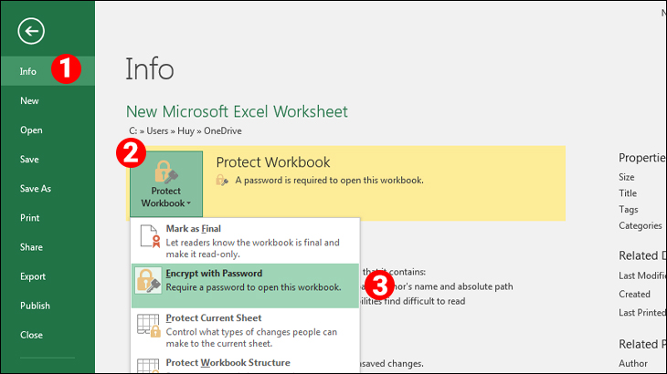 Hướng dẫn chi tiết cách đặt mật khẩu khóa file Excel