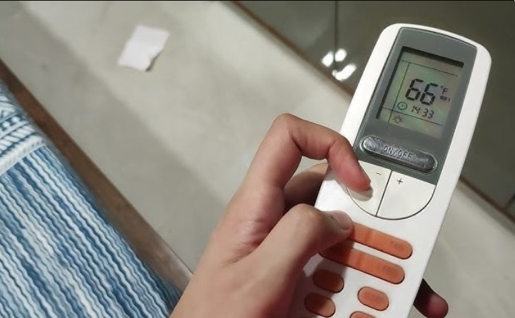 Remote điều khiển máy lạnh hiển thị độ F