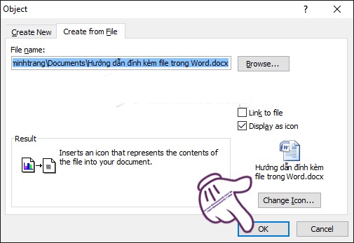 Cách đính kèm, chèn file PDF, Word, PowerPoint vào Excel dễ dàng nhất