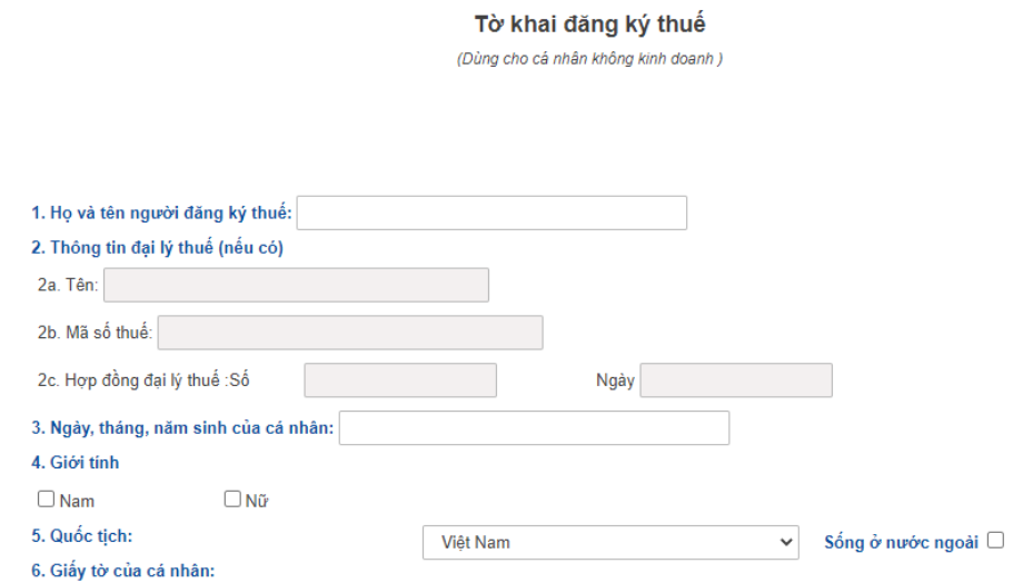 Hướng dẫn cách đăng ký MST cá nhân online năm 2024