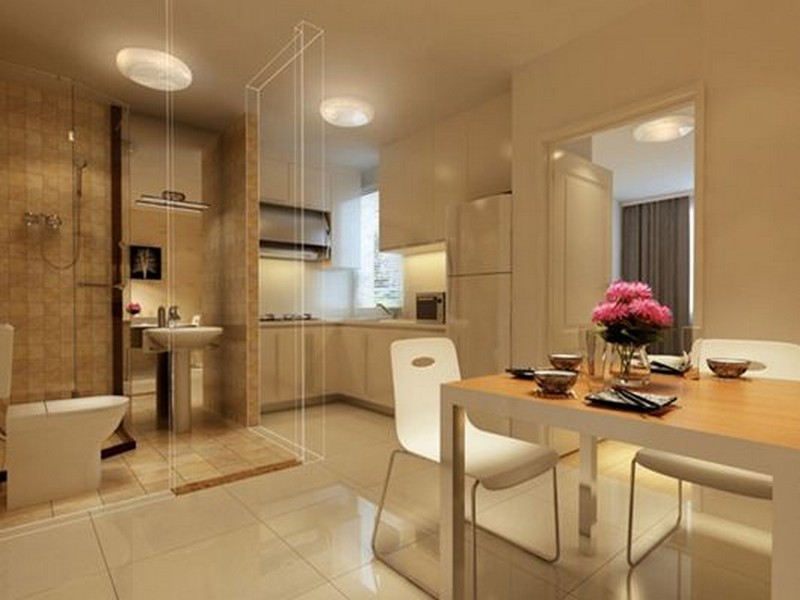 không đặt tủ lạnh đối diện nhà vệ sinh