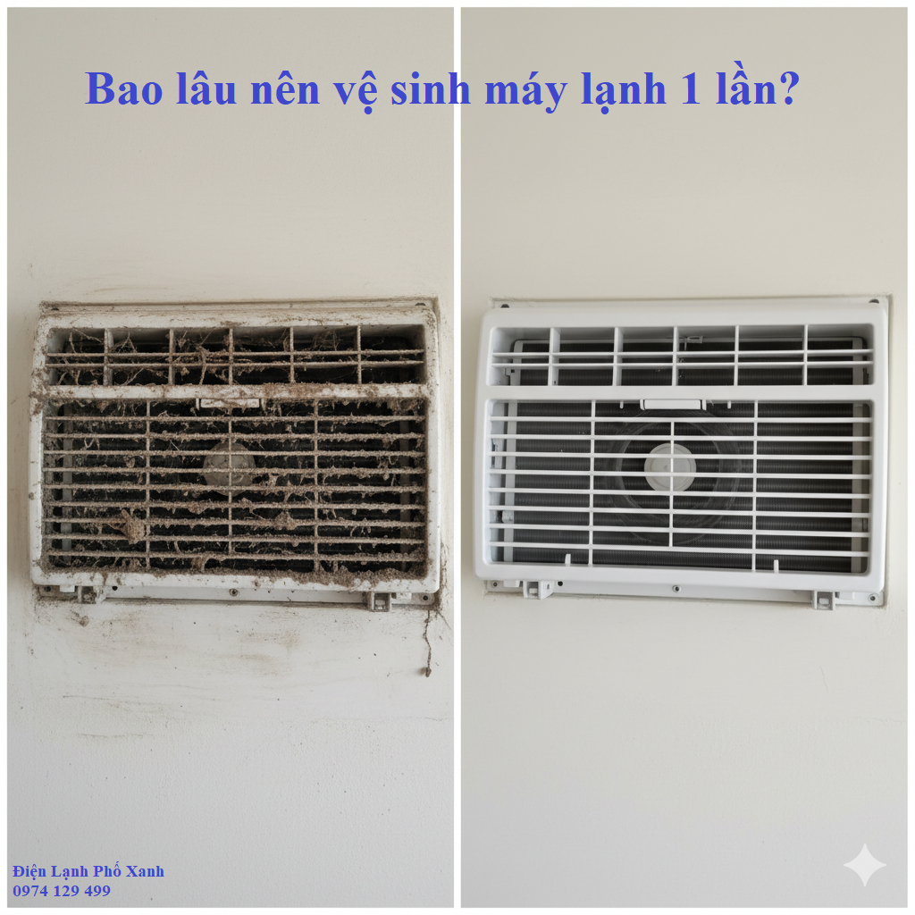 Bao lâu nên vệ sinh máy lạnh 1 lần? 