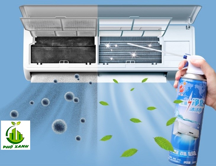 Dung dịch vệ sinh máy lạnh óng hơn