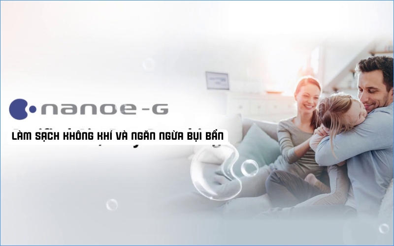 Chế độ Nanoe-G trên máy lạnh 2 chiều Panasonic Inverter 1 HP CU/CS-YZ9WKH-8 kể cả khi hoạt động độc lập với hệ thống làm lạnh cũng không quá tốn điện