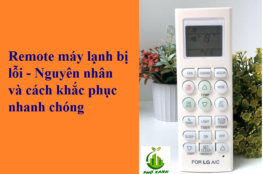 Remote máy lạnh báo lỗi 