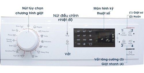 Cách sử dụng máy giặt Electrolux 