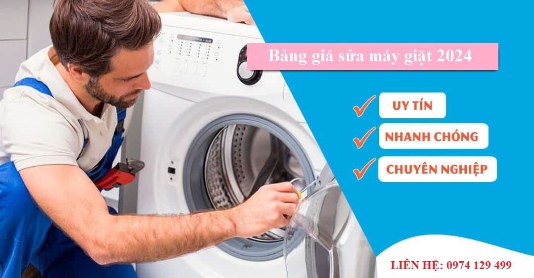 Bảng giá dịch vụ sửa máy giặt năm 2024 - Điện Lạnh Phố Xanh