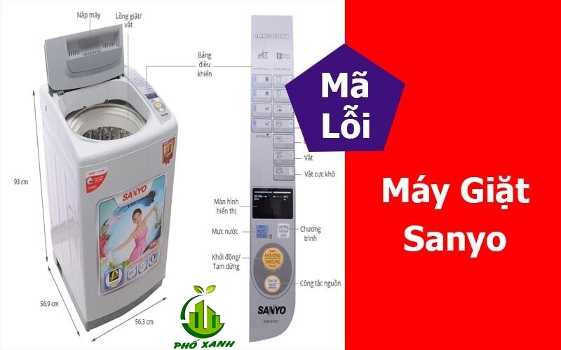 Bảng mã lỗi máy giặt Sanyo