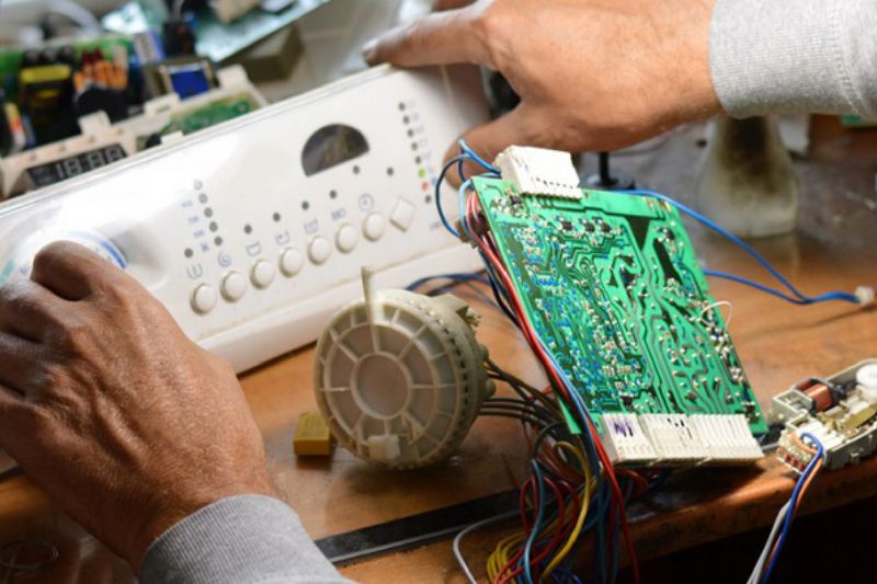 bo mạch máy giặt bị hư