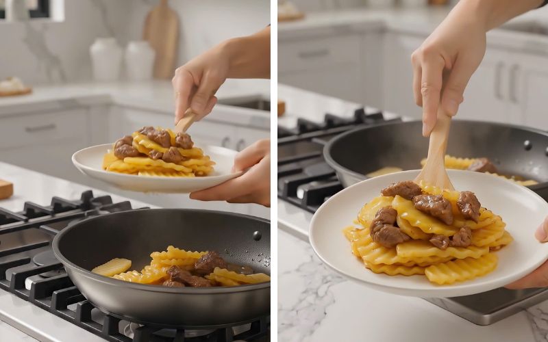 Bò mềm kết hợp khoai bùi tạo hương vị cực hấp dẫn.