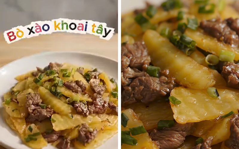 2 Cách làm bò xào khoai tây thơm ngon dễ làm