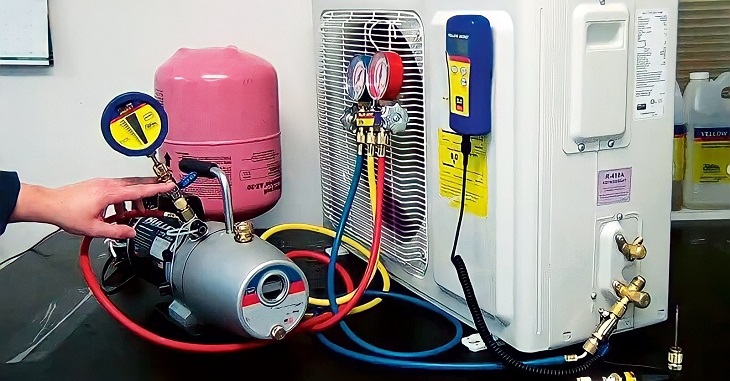 sửa máy lạnh bị xì gas