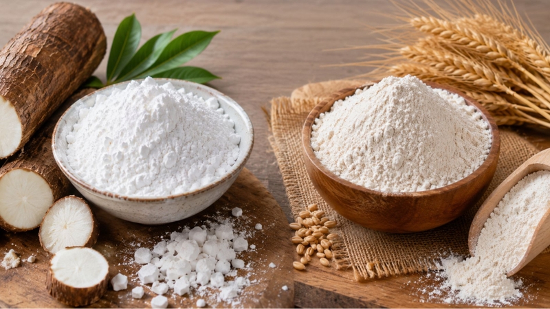 Bột năng và bột mì có giống nhau không? Cách phân biệt