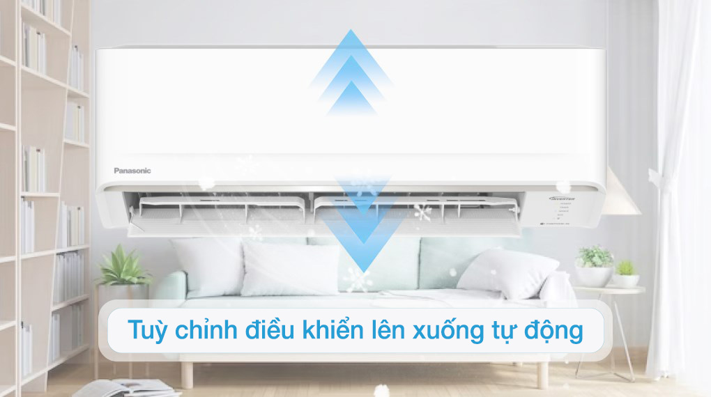 Điều hòa Panasonic Inverter 9040 BTU CU/CS-PU9AKH-8 - điều khiển lên xuống tự động