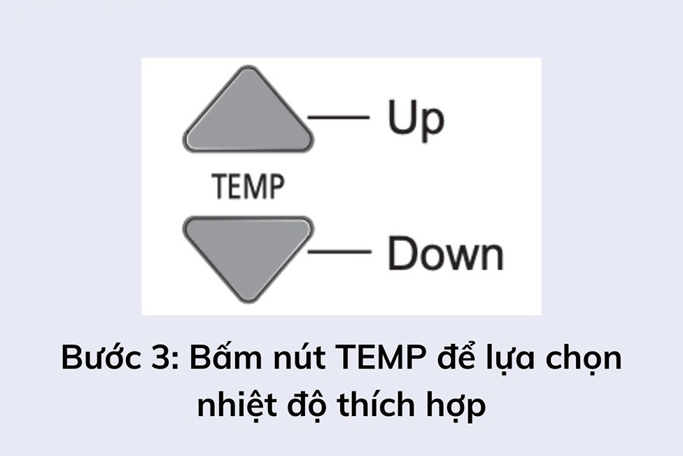 điều chỉnh máy lạnh lựa chọn nhiệt độ thích hợp