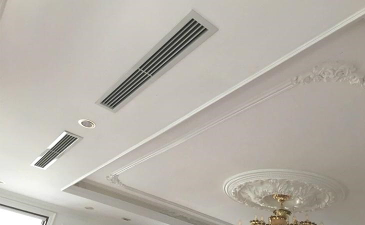 Lắp đặt máy lạnh âm trần giúp tiết kiệm không gian căn phòng