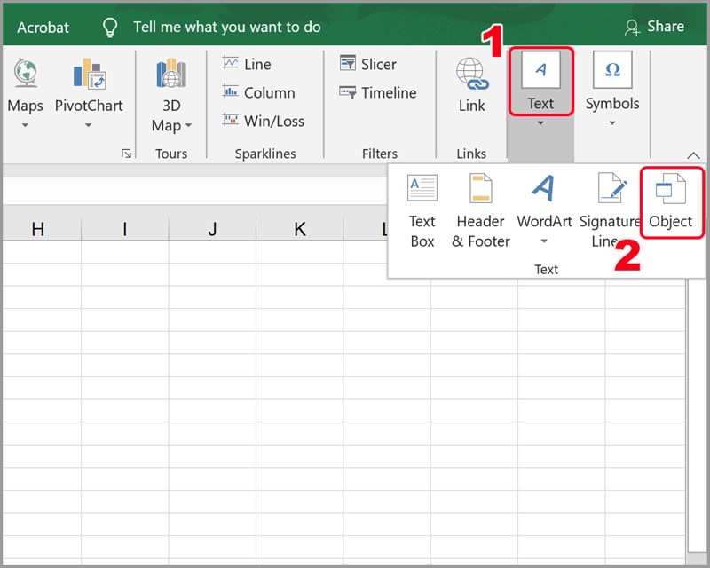 Cách đính kèm, chèn file PDF, Word, PowerPoint vào Excel dễ dàng nhất