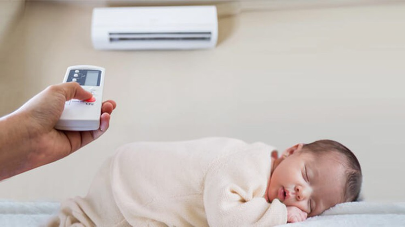 Điều chỉnh nhiệt độ chênh lệch lý tưởng là từ 8-10 độ C