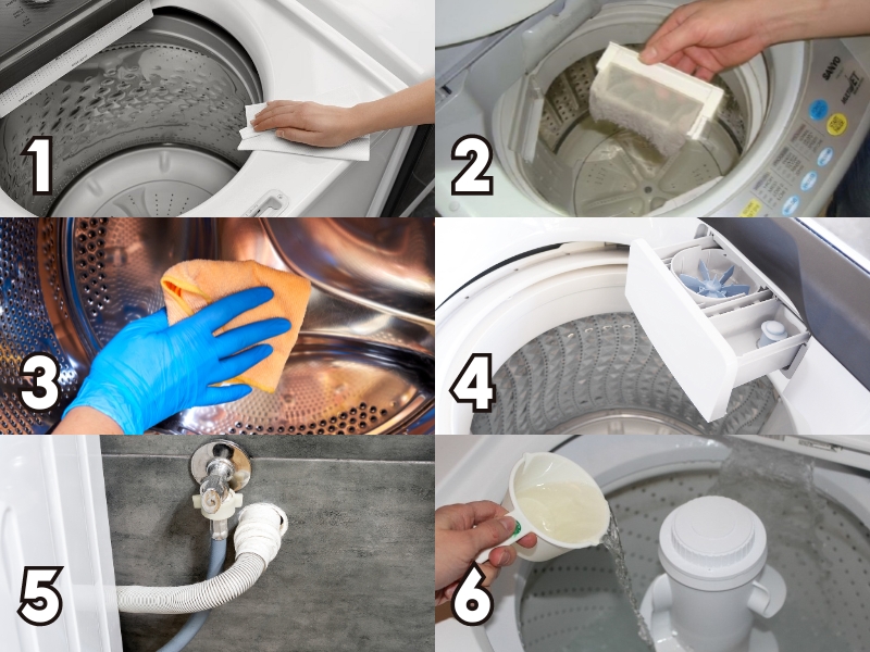 Cách vệ sinh máy giặt cửa trên sạch bẩn, đơn giản tại nhà