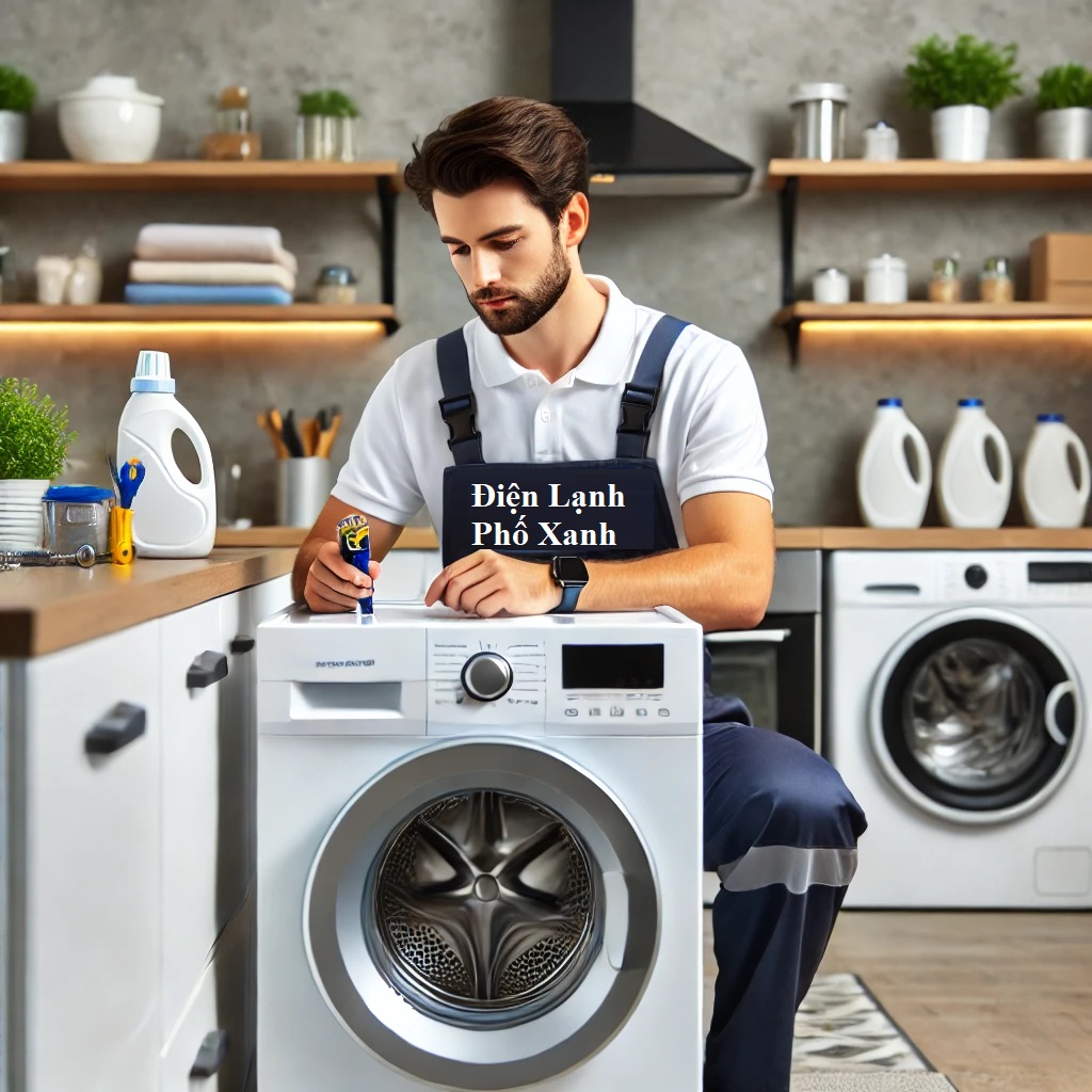 vệ sinh máy giặt Điện lạnh Phố Xanh