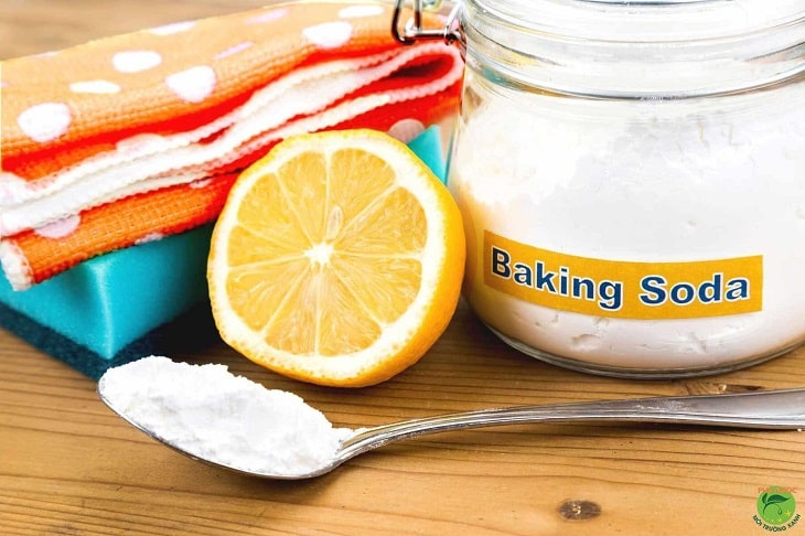 Chanh và bột bakingsoda 