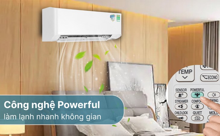 Chế độ Powerful trên máy lạnh là gì? 