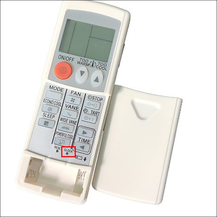 Bạn cần cài đặt thời gian hiện hành với nút Clock trước khi chọn hẹn giờ