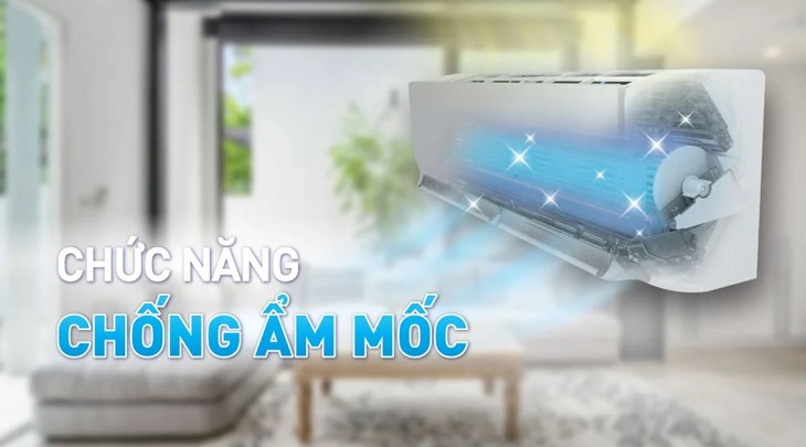 Chế độ MOLD/MOLD PROOF trên máy lạnh có tác dụng chống ẩm mốc cho dàn lạnh