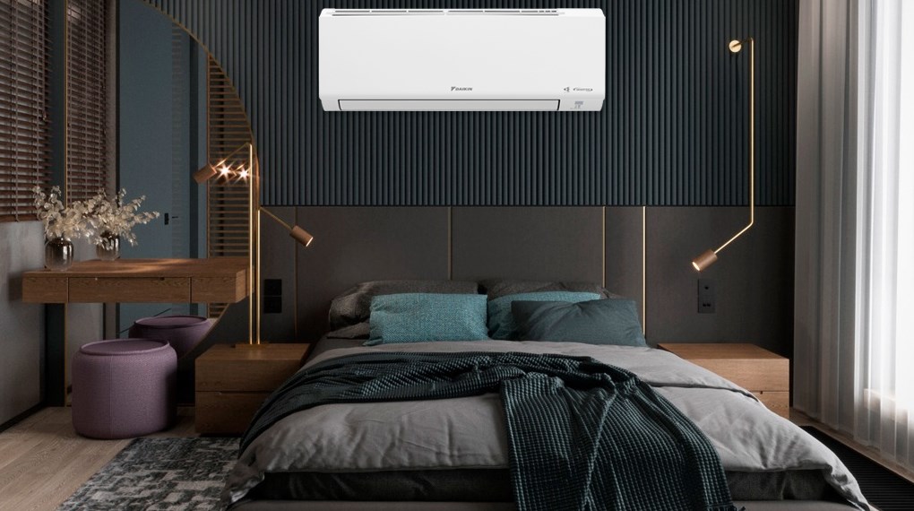 Máy lạnh Daikin Inverter 1.5 HP ATKF35YVMV có công suất làm lạnh 1.5 HP, phù hợp với diện tích phòng từ 15 - 20m²