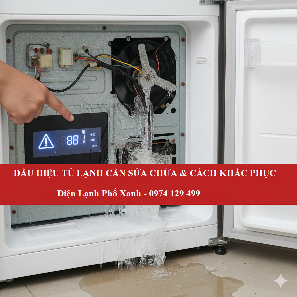 Dấu hiệu tủ lạnh cần sửa chữa & cách khắc phục ngay tại nhà
