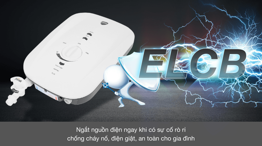 Máy nước nóng trực tiếp Ferroli 4500W MIDO-MSP 4.5S
