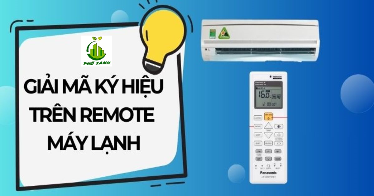 các ký hiệu trên remote máy lạnh panasonic Điện lạnh Phố Xanh