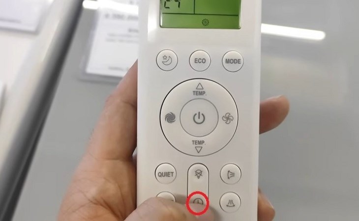 Bạn nhấn nút TIMER lần nữa để tắt chức năng hẹn giờ trên điều hòa