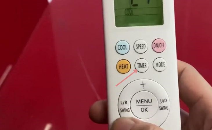 Nhấn nút TIMER thêm 1 lần nữa để tắt chế độ hẹn giờ