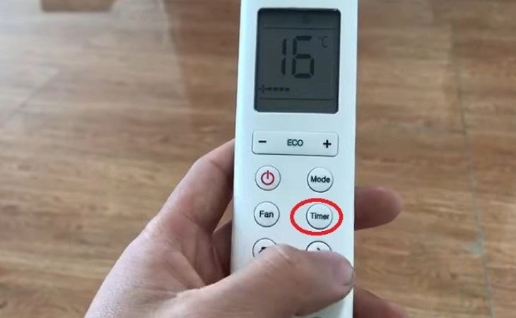 Bạn tiếp tục nhấn nút TIMER 1 lần để tắt chế độ hẹn giờ