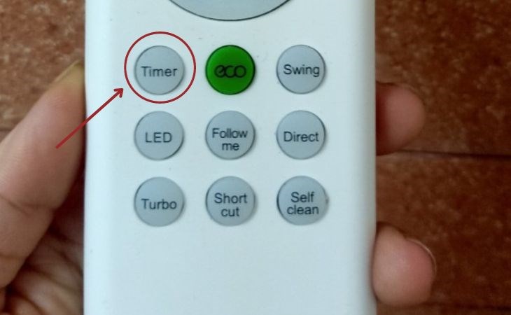 Bạn tiếp tục nhấn thêm 1 lần nút TIMER nếu muốn tắt chế độ hẹn giờ