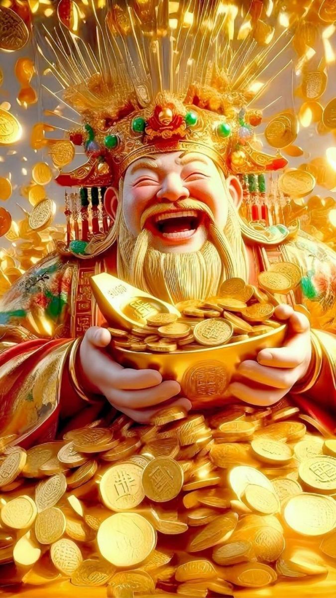 Sắc đỏ vàng may mắn, Thần Tài và chữ Tài Lộc giúp thu hút vận may, hanh thông việc làm ăn