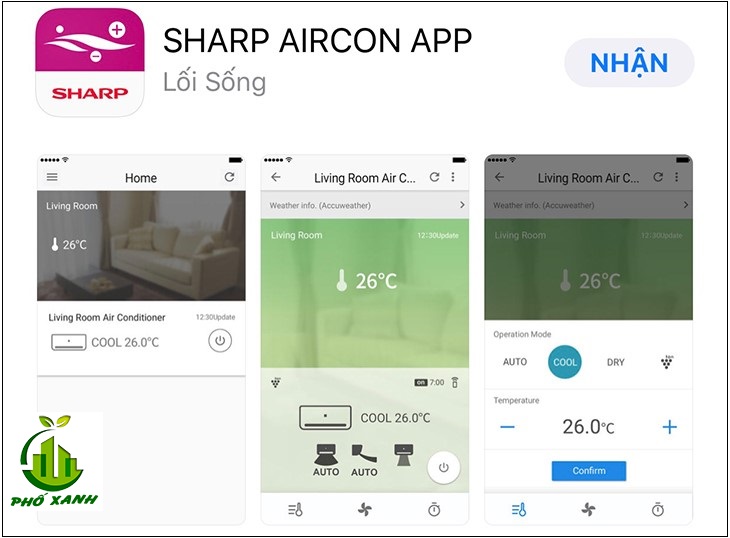 Hướng dẫn chi tiết cách dùng điện thoại để điều khiển máy lạnh Sharp WiFi