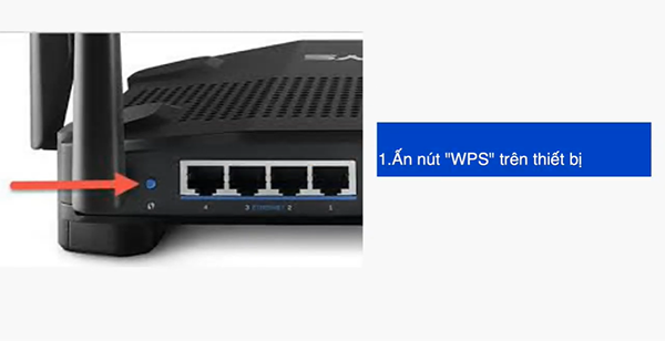Nút WPS trên thiết bị