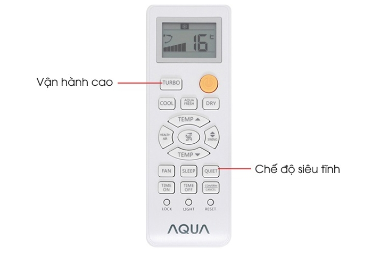 Chế độ vận hành cao trên máy lạnh AQUA