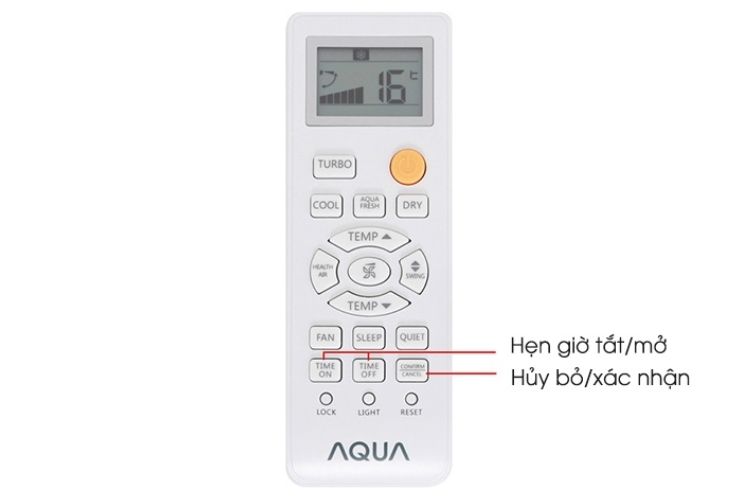 Sử dụng chức năng hẹn giờ trên máy lạnh AQUA
