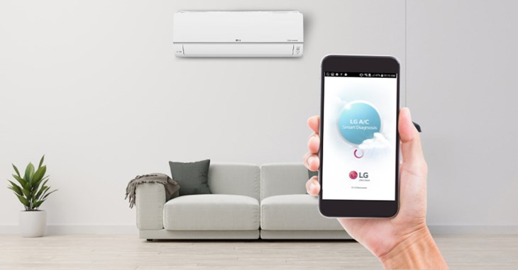 Sau khi kết nối thành công điện thoại và máy lạnh LG, bạn có thể điều khiển máy qua ứng dụng LG SmartThinQ dễ dàng