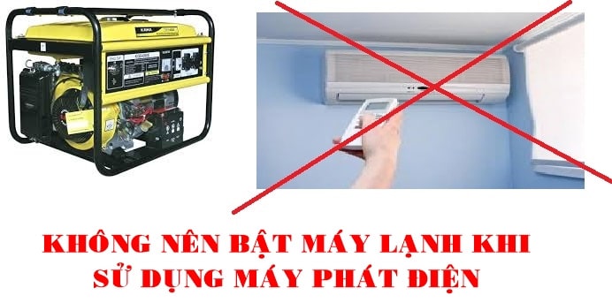 khong su dung may phat dien cho dieu hoa 