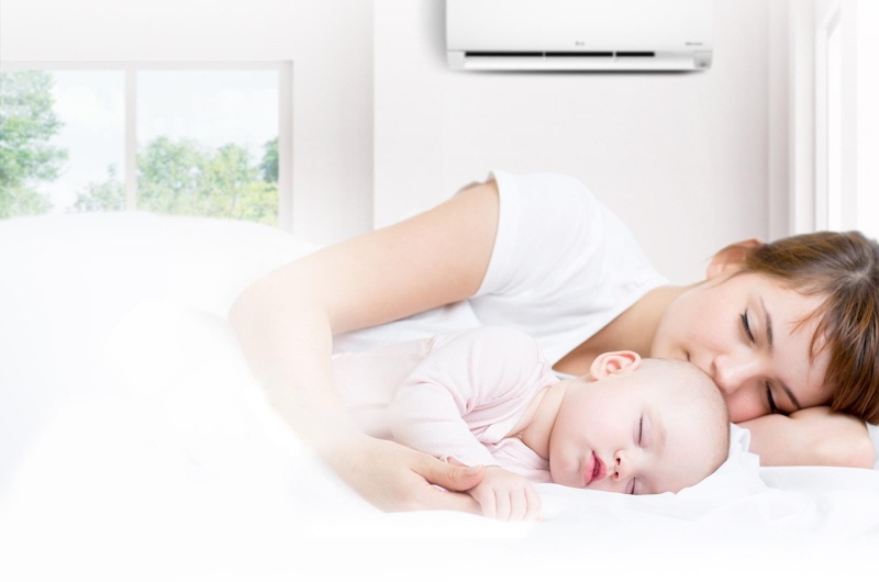 Kinh nghiệm cho trẻ nằm điều hòa an toàn