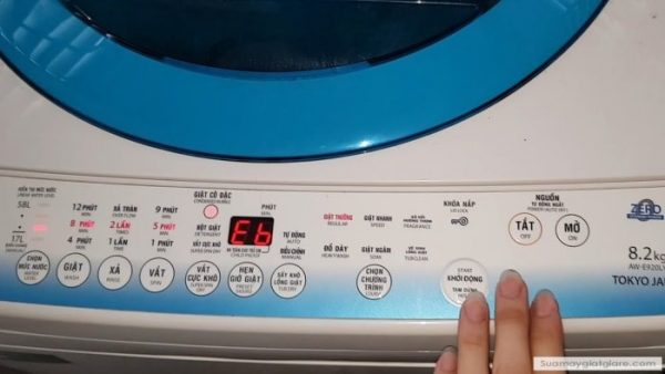 Lỗi E6 máy giặt Toshiba - Nguyên nhân, cách khắc phục