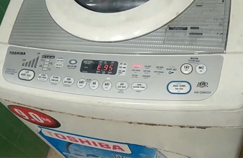 Lỗi E9 máy giặt Toshiba - Nguyên nhân, cách khắc phục