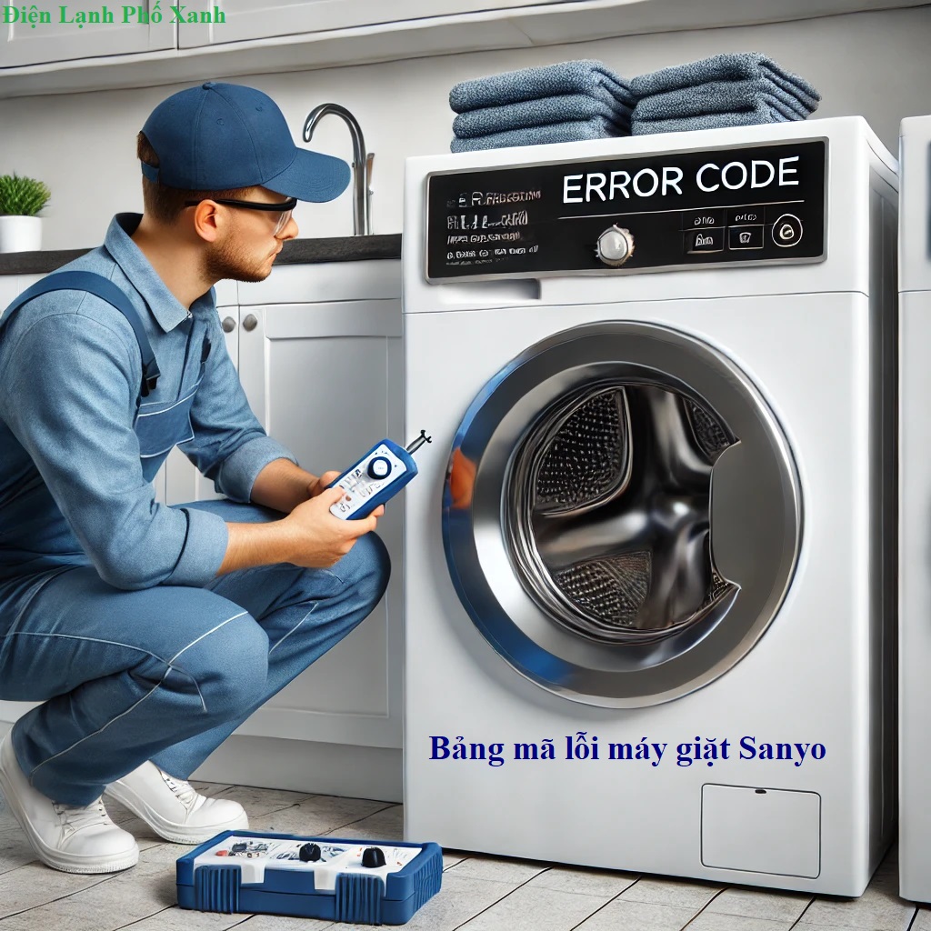 Mã lỗi máy giặt sanyo Điện lạnh Phố Xanh