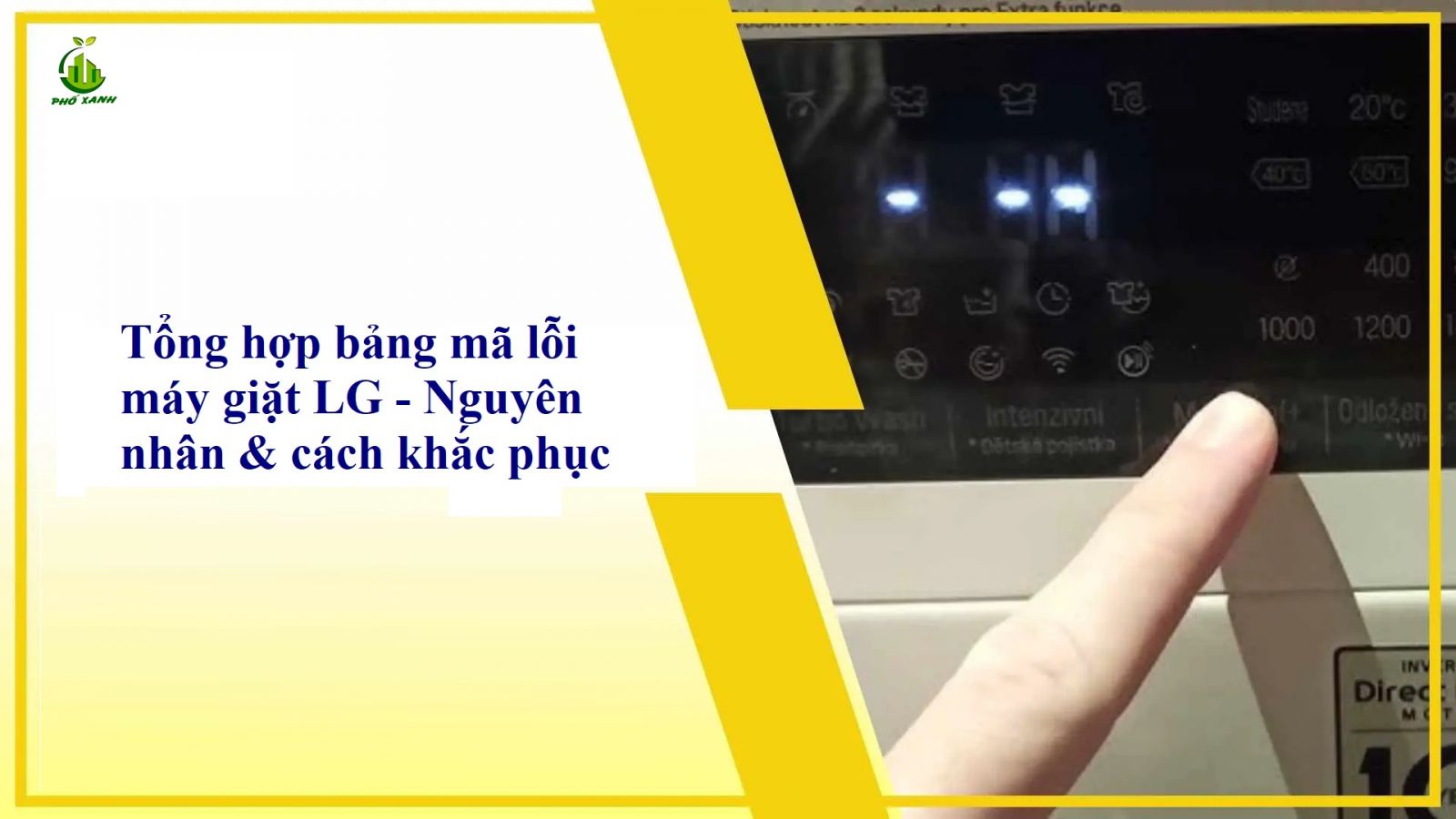 Mã lỗi máy giặt LG Điện lạnh Phố Xanh