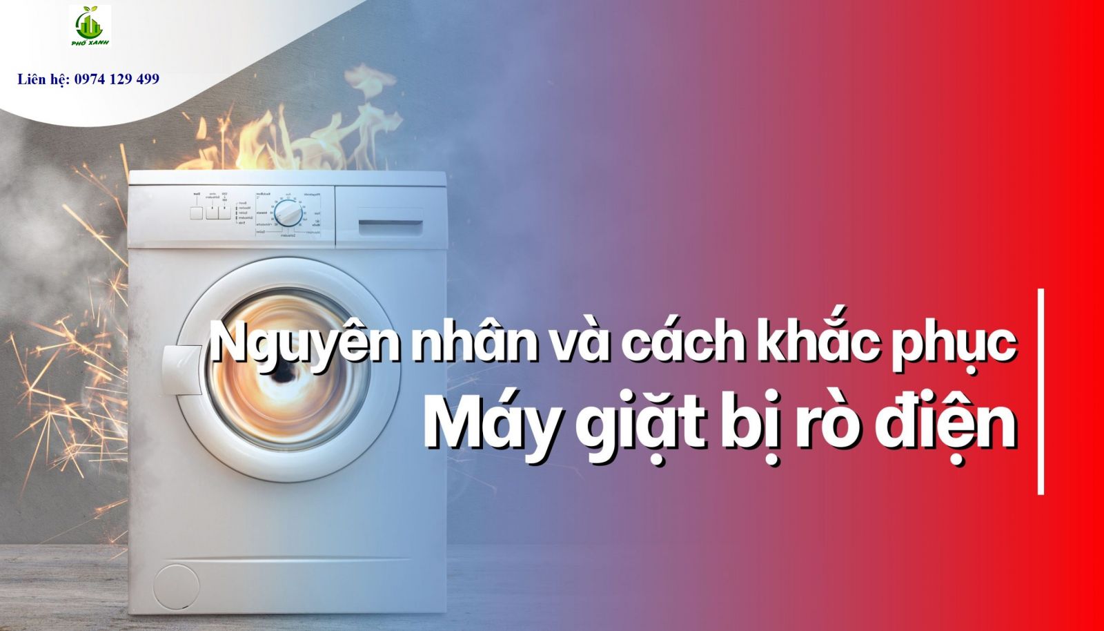 Máy giặt bị rò điện